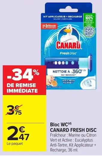 Promotion Exclusives de 4
Canard fresh disc : Découvrez l'Offre incontournable