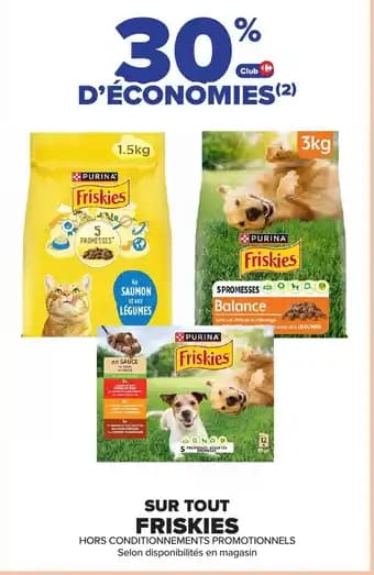 Promotion Exclusives de 4
Friskies : Découvrez l'Offre incontournable