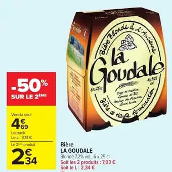 LA GOUDALE Bière 6 x 25 cl