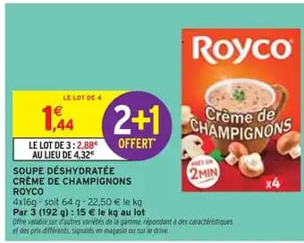 Promotion Exclusives de 4
Royco : Découvrez l'Offre incontournable
