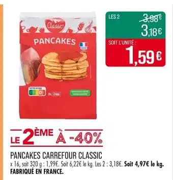 Promotion Exclusives de 6
Pancakes : Découvrez l'Offre incontournable