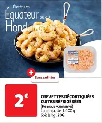 Promotion Exclusives de 6
Crevettes décortiquées : Découvrez l'Offre incontournable
