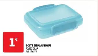 Boite en plastique avec clip