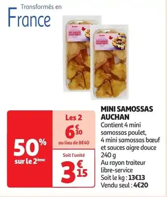 Promotion Exclusives de 4
            
        
        Samossas : Découvrez l'Offre incontournable