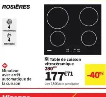 Promotion Exclusives de 4
Vitrocéramique : Découvrez l'Offre incontournable