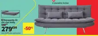 Banquette-lit clic clac Holly