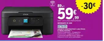 Promotion Exclusives de 15
Epson : Découvrez l'Offre incontournable