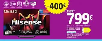HISENSE Tv mini led 65U7NQ