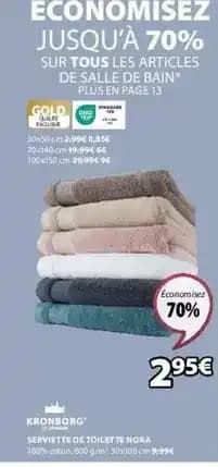 Promotion Exclusives de 53
            
        
        Serviette : Découvrez l'Offre incontournable