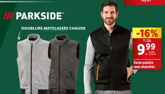 PARKSIDE Veste polaire sans manches