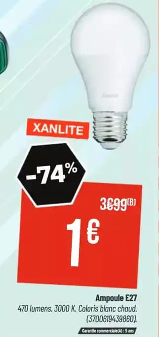 Promotion Exclusives de 4
Ampoule : Découvrez l'Offre incontournable