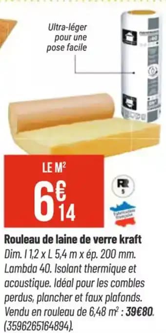 Promotion Exclusives de 6
Laine de verre : Découvrez l'Offre incontournable
