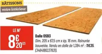 Promotion Exclusives de 6
Osb3 : Découvrez l'Offre incontournable
