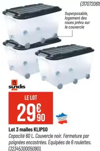 Promotion Exclusives de 2
Malles : Découvrez l'Offre incontournable