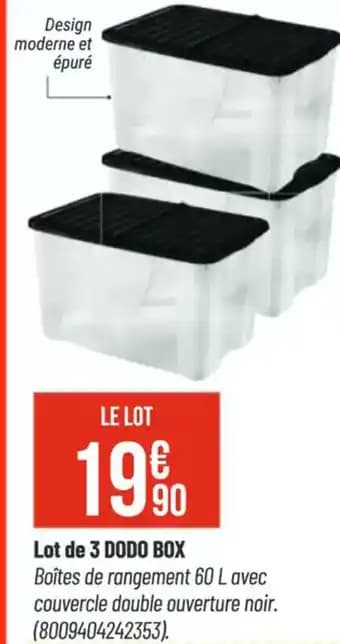 Promotion Exclusives de 42
Dodo : Découvrez l'Offre incontournable