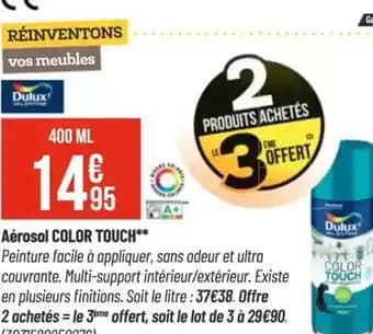 Promotion Exclusives de 1
Color touch : Découvrez l'Offre incontournable