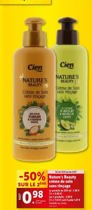 Promotion Exclusives de 2
Crème soin : Découvrez l'Offre incontournable