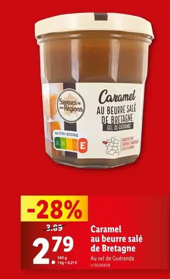Saveurs de nos Régions Caramel au beurre salé de Bretagne