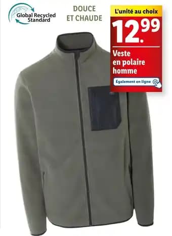 Livergy Veste en polaire homme