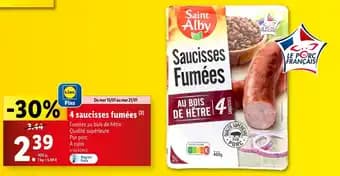 Promotion Exclusives de 6
Saucisses fumées : Découvrez l'Offre incontournable