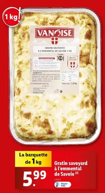 Gratin savoyard à l'emmental de Savoie 1 kg