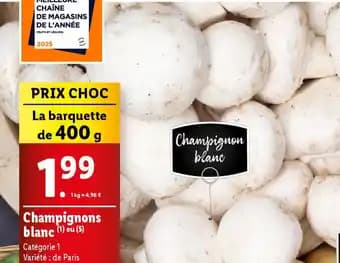 Promotion Exclusives de 27
Champignons : Découvrez l'Offre incontournable