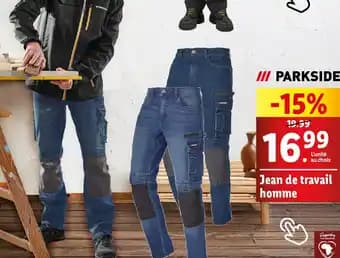 PARKSIDE® Jean de travail homme