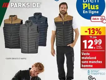 PARKSIDE Veste matelassé sans manches homme