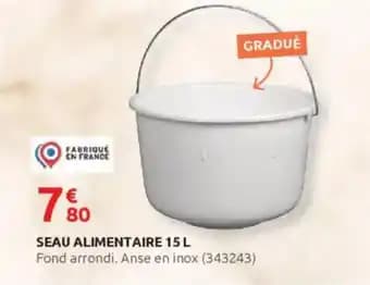 Seau alimentaire 15 l