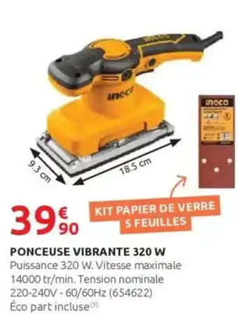 Promotion Exclusives de 3
Ponceuse vibrante : Découvrez l'Offre incontournable