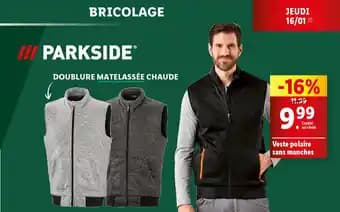 PARKSIDE Veste polaire sans manches