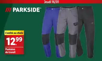 PARKSIDE® Pantalon de travail