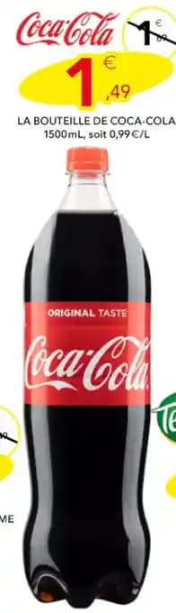 COCA-COLA La bouteille 1500 ml