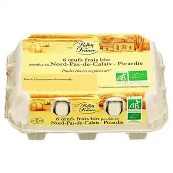 REFLETS DE FRANCE Œufs Bio de poules élevées en plein air