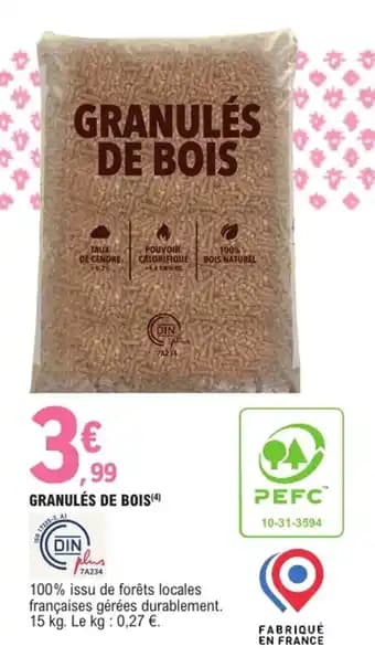 GRANULÉS DE BOIS 15 kg