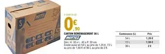 Promotion Exclusives de Carton déménagement : Découvrez l'Offre incontournable