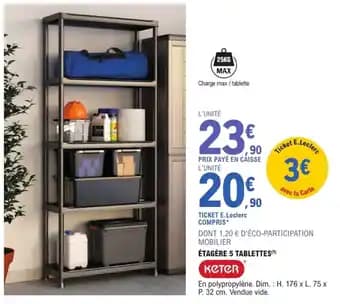 Promotion Exclusives de 1
Keter : Découvrez l'Offre incontournable