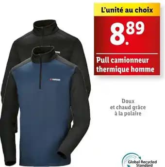 Pull camionneur thermique homme