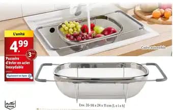 Passoire d'évier en acier inoxydable