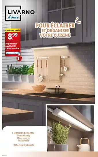 LIVARNO home Réglette sous meuble LED
