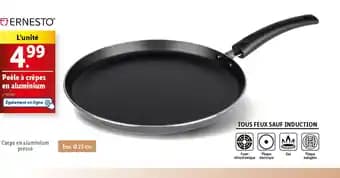 ERNESTO Poêle à crêpes en aluminium