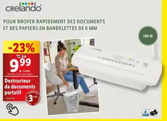 Promotion Exclusives de 4
Destructeur de documents : Découvrez l'Offre incontournable