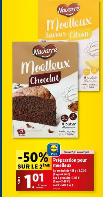 Promotion Exclusives de 17
Moelleux : Découvrez l'Offre incontournable