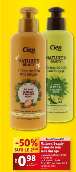 Promotion Exclusives de 4
Crème soin : Découvrez l'Offre incontournable