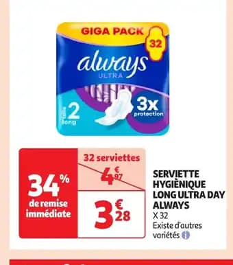 Promotion Exclusives de 4
Serviette hygienique : Découvrez l'Offre incontournable