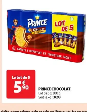 Promotion Exclusives de 1
Prince chocolat : Découvrez l'Offre incontournable