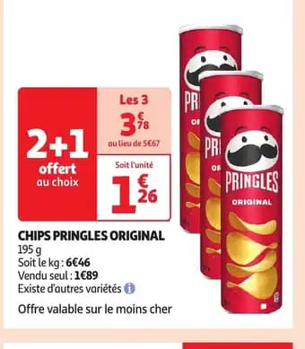 Promotion Exclusives de 1
Chips pringles : Découvrez l'Offre incontournable