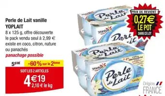 YOPLAIT Perle de lait vanille