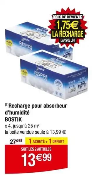 Promotion Exclusives de 1
Recharge absorbeur d'humidité : Découvrez l'Offre incontournable