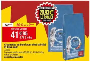Promotion Exclusives de 2
Croquettes chat sterilise : Découvrez l'Offre incontournable